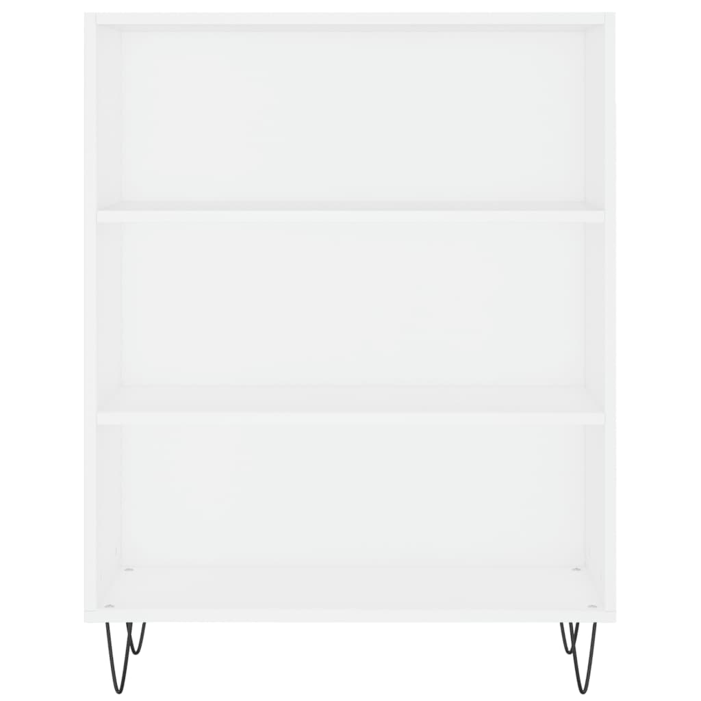 vidaXL Bibliothèque blanc 69,5x32,5x90 cm bois d'ingénierie