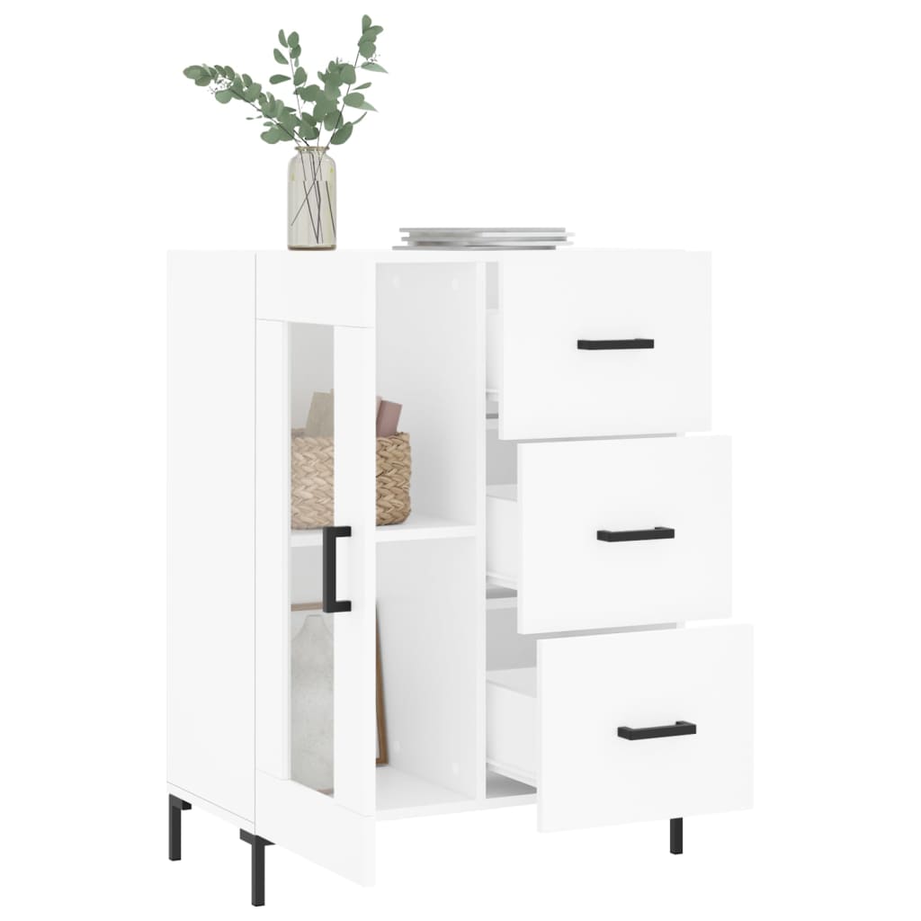 vidaXL Buffet blanc 69,5x34x90 cm bois d'ingénierie