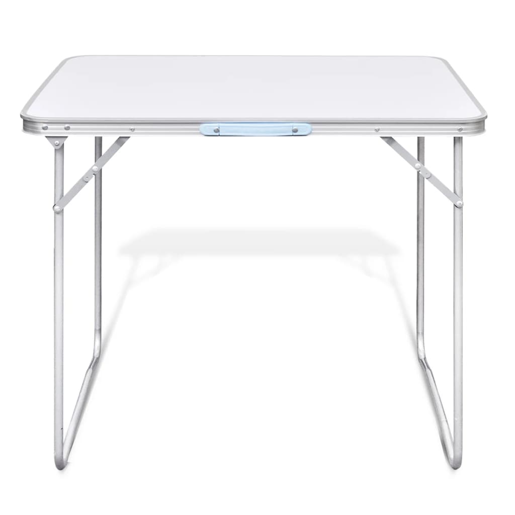 vidaXL Table pliable de camping avec cadre métallique 80x60 cm