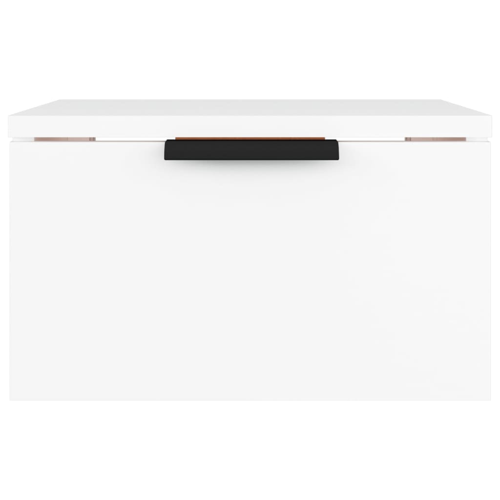 vidaXL Tables de chevet murales 2 pcs blanc 34x30x20 cm