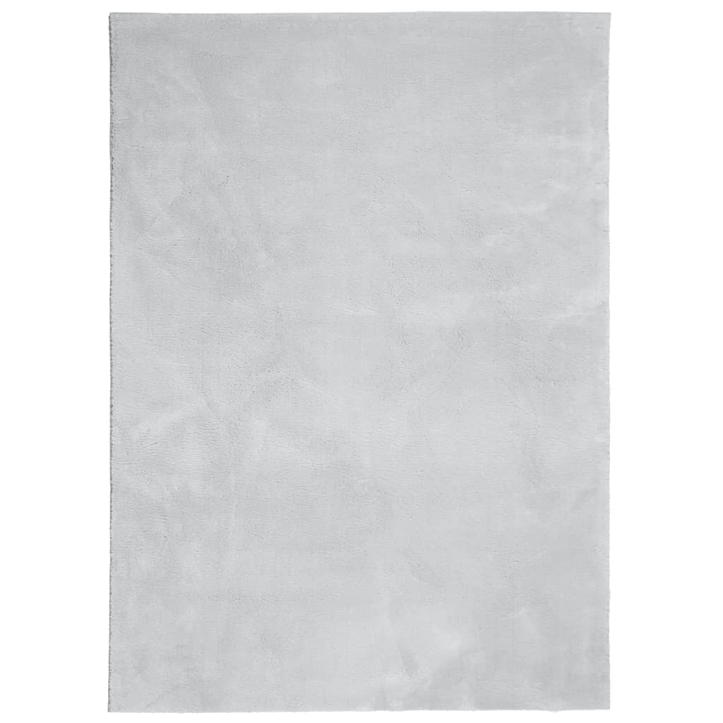 vidaXL Tapis HUARTE à poils courts doux et lavable gris 160x230 cm