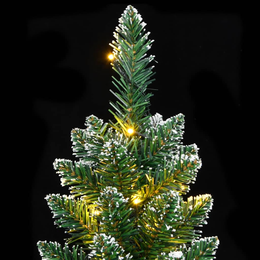 vidaXL Sapin de Noël artificiel mince 150 LED 120 cm