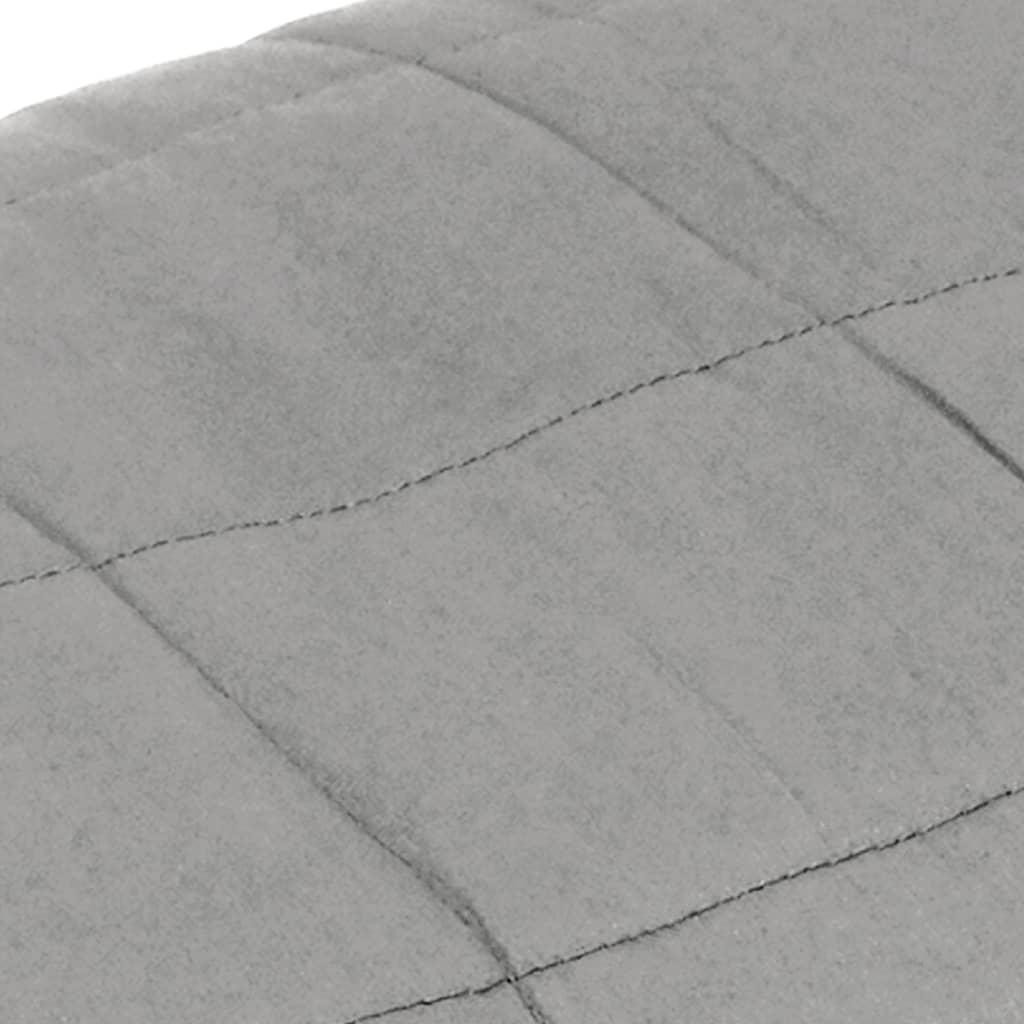 vidaXL Couverture lestée Gris 235x290 cm 15 kg Tissu
