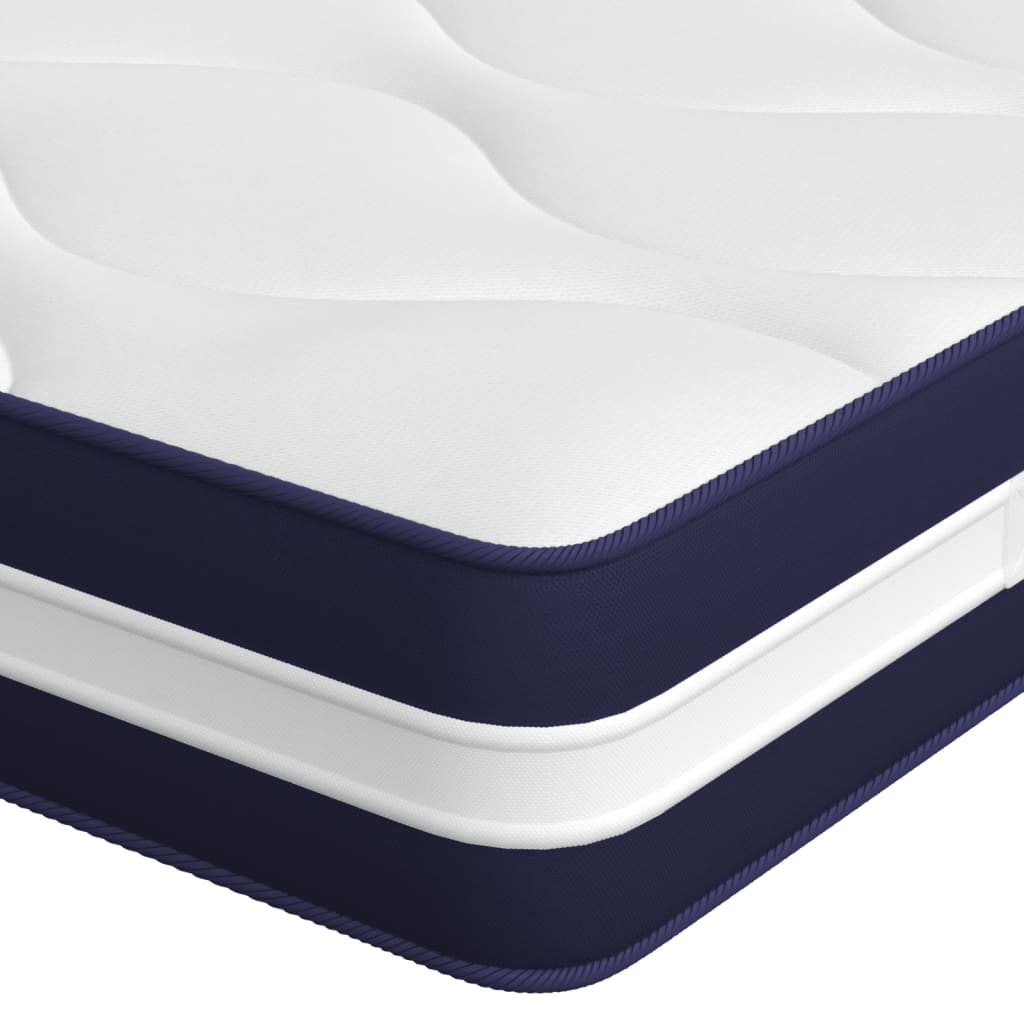 vidaXL Matelas à ressorts ensachés dureté moyenne 90x190 cm