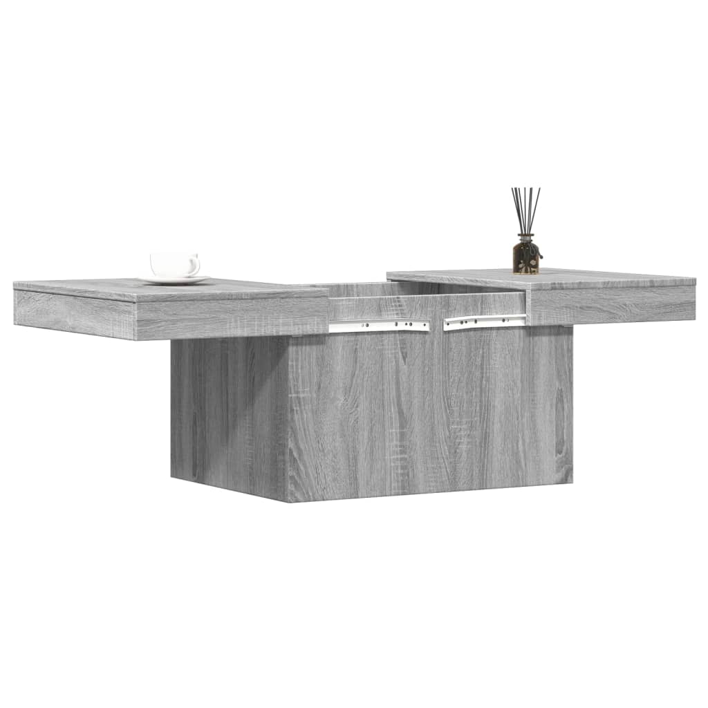 vidaXL Table basse sonoma gris 80x55x40 cm bois d'ingénierie