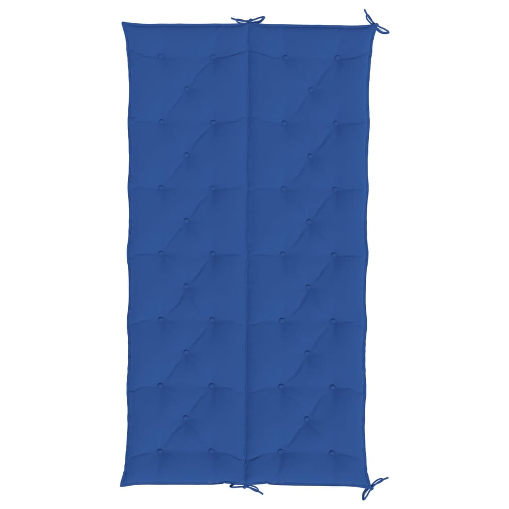 vidaXL Coussins de banc jardin lot de 2 bleu 200x50x7 cm tissu Oxford