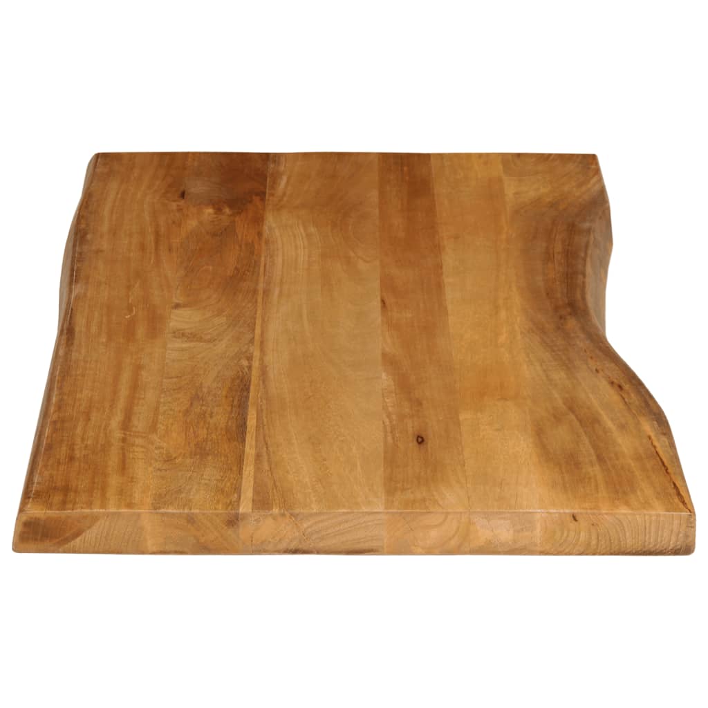 vidaXL Dessus de table 100x60x2,5 cm bord vivant bois massif manguier