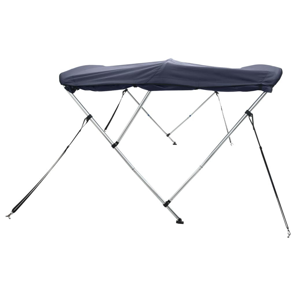 vidaXL Toit bimini à 3 arceaux parois latérales 183x(154-167)x137 cm