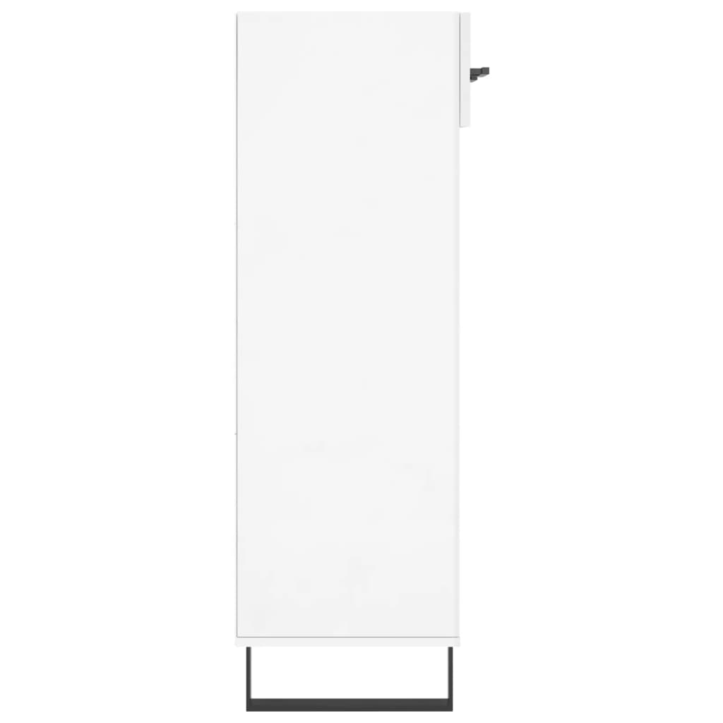 vidaXL Armoire à chaussure Blanc brillant 60x35x105 cm Bois ingénierie