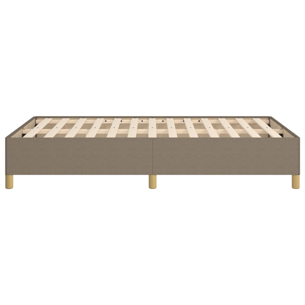 vidaXL Cadre de lit sans matelas taupe 120x200 cm tissu