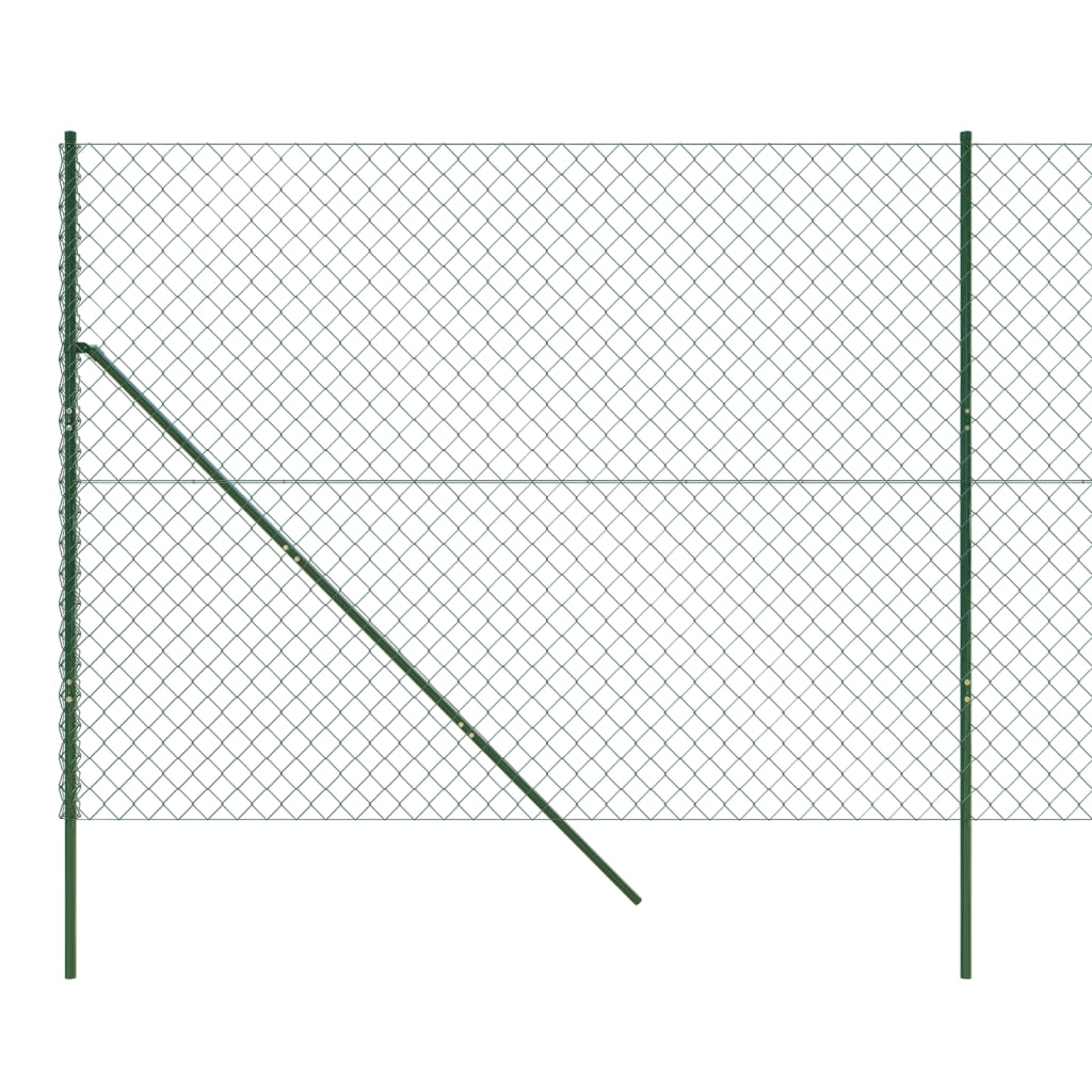 vidaXL Clôture en mailles de chaîne vert 2x10 m