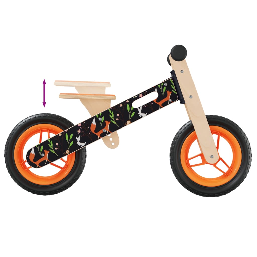 vidaXL Vélo d'équilibre pour enfants imprimé orange