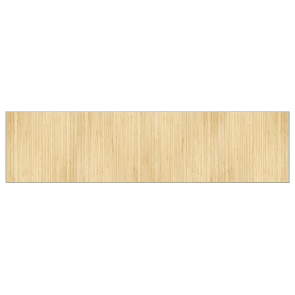 vidaXL Tapis rectangulaire naturel clair 100x400 cm bambou