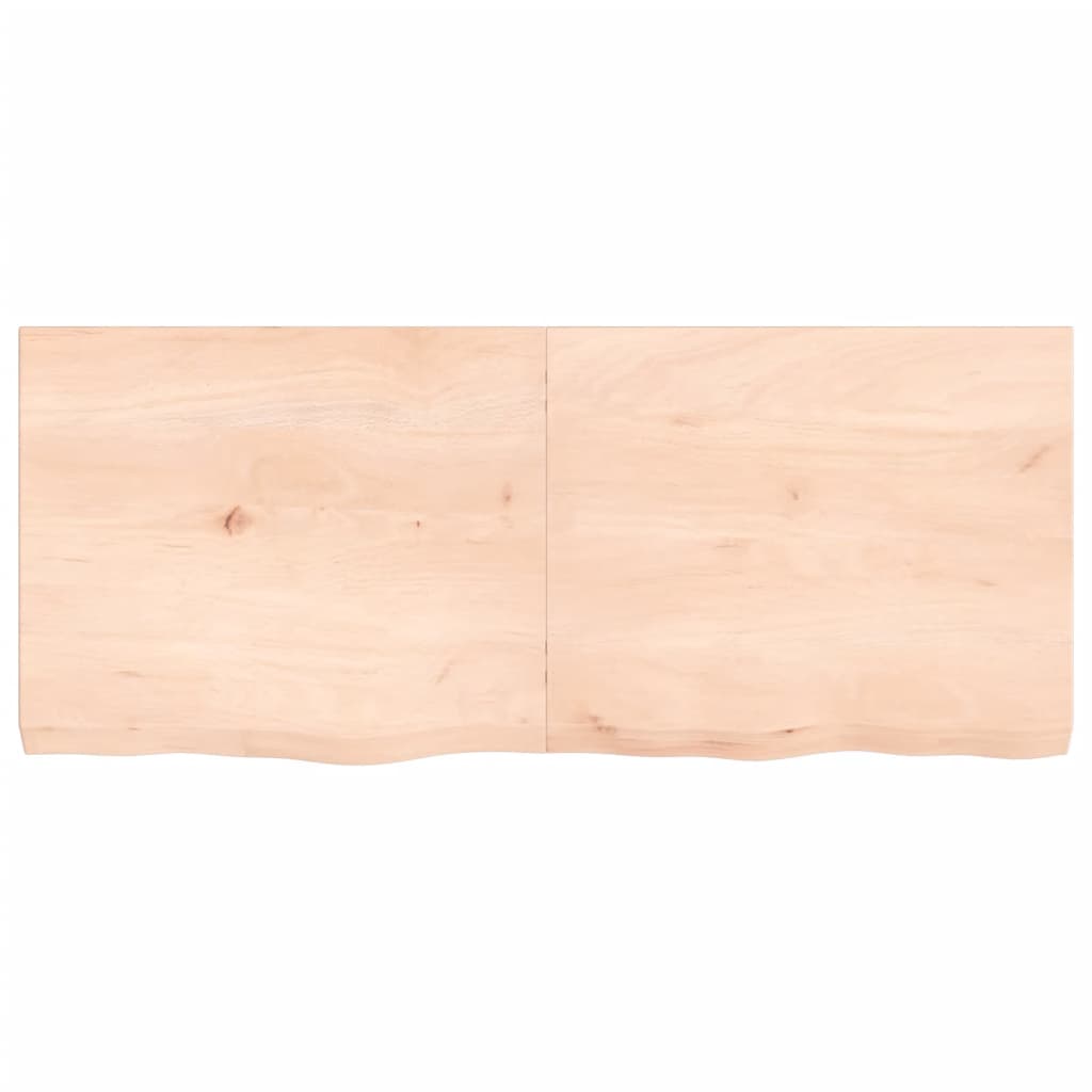 vidaXL Dessus de table 120x50x(2-6) cm bois de chêne massif non traité
