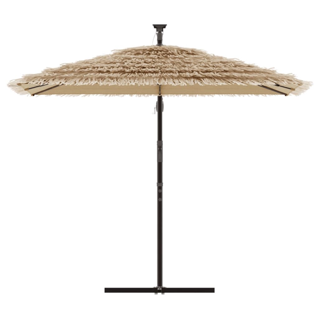 vidaXL Parasol de jardin avec mât en acier marron 246x246x230 cm