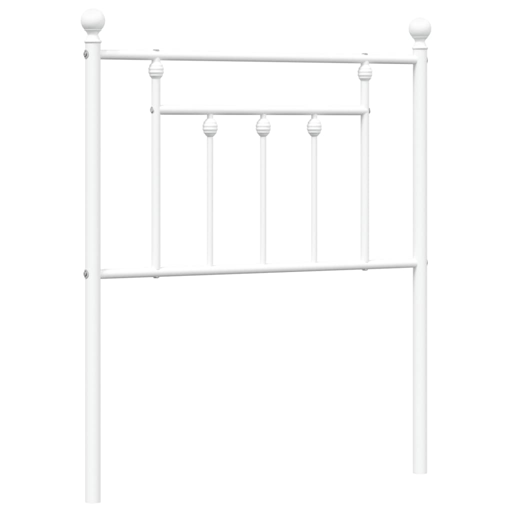 vidaXL Tête de lit métal blanc 75 cm