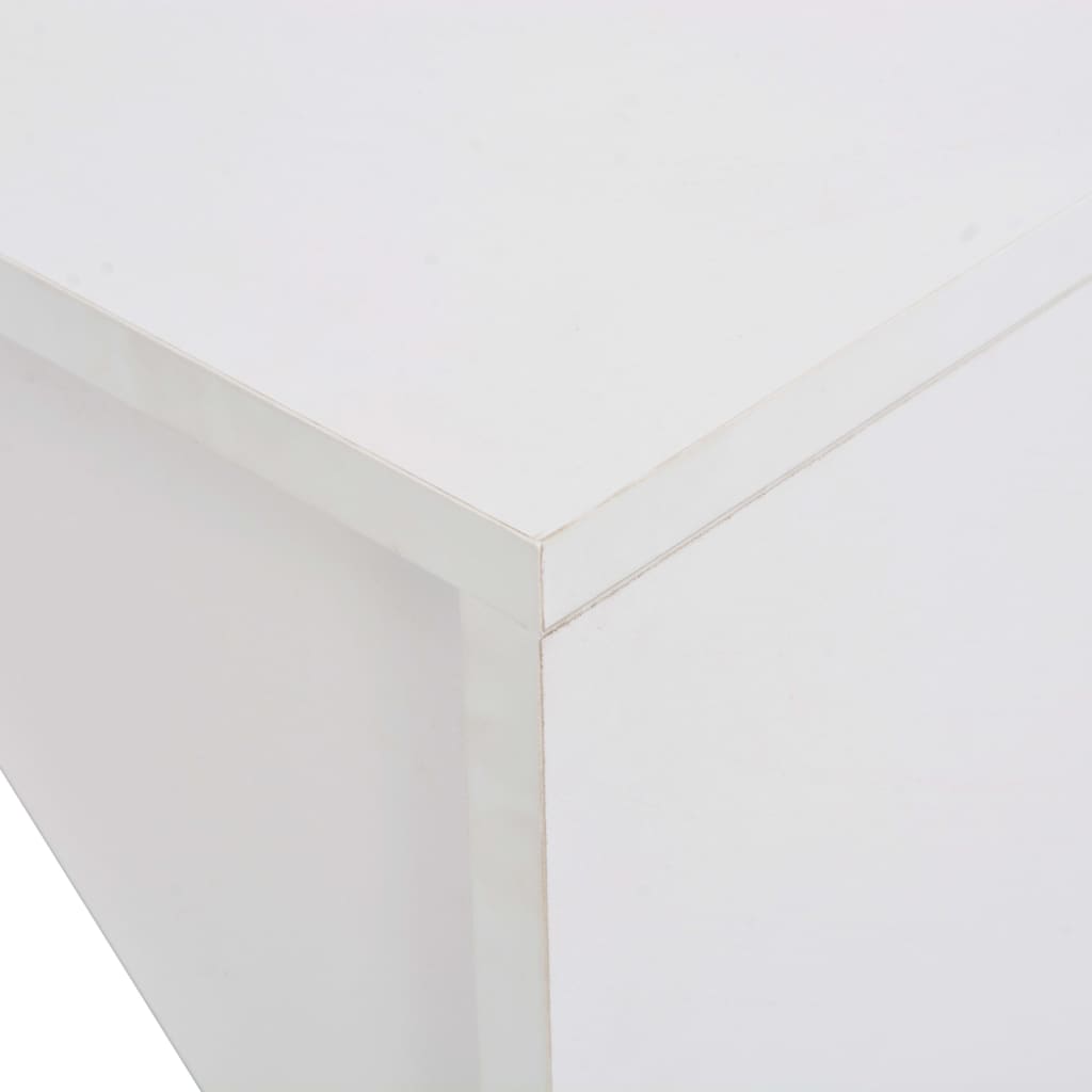 vidaXL Table de bar avec armoire Blanc 115 x 59 x 200 cm