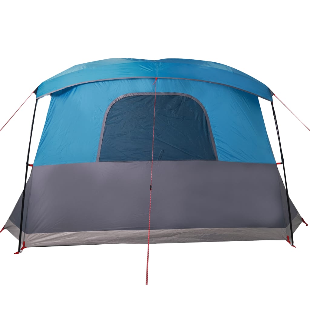 vidaXL Tente de camping avec porche 4 personnes bleu imperméable