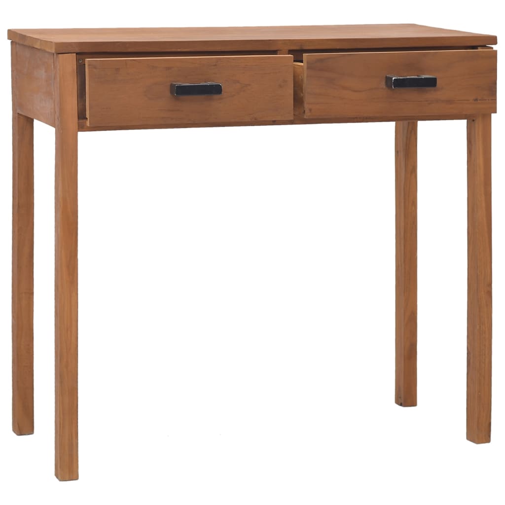 vidaXL Bureau 81x40x75 cm Bois de teck solide