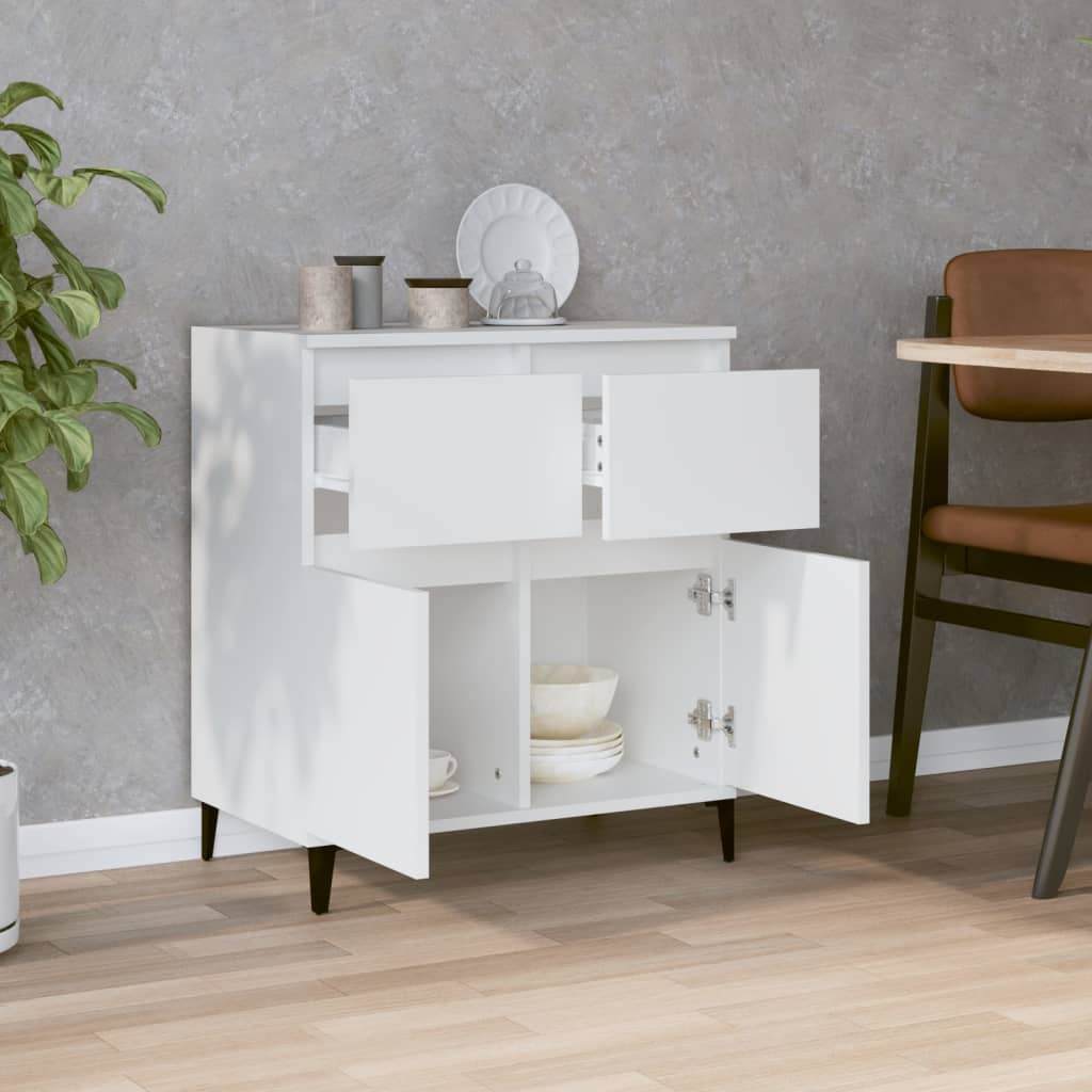 vidaXL Buffet Blanc 60x35x70 cm Bois d'ingénierie