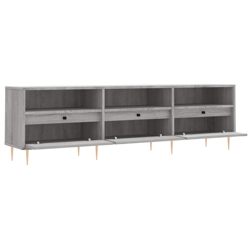 vidaXL Meuble TV sonoma gris 150x30x44,5 cm bois d'ingénierie