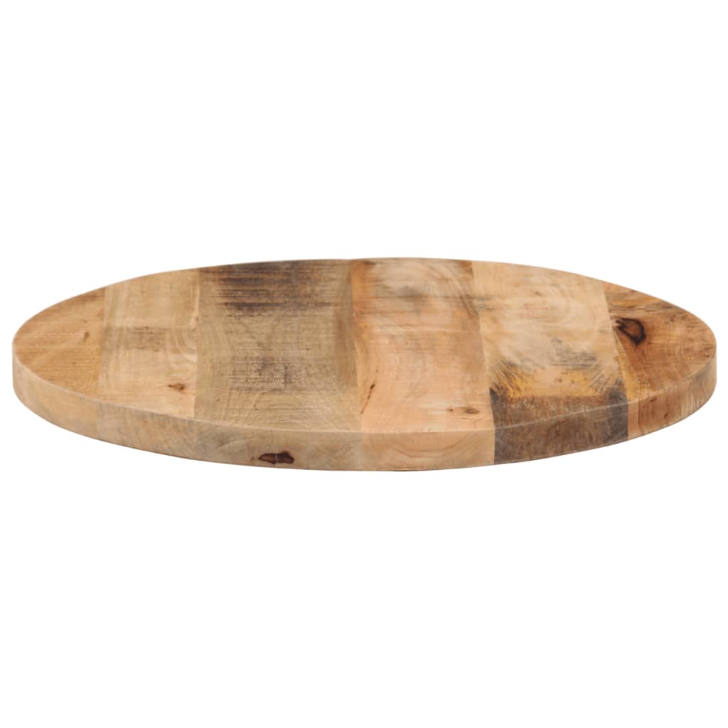 vidaXL Dessus de table Ø 40x2,5 cm rond bois massif de manguier brut