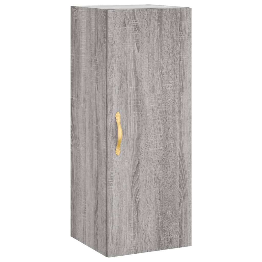 vidaXL Armoire murale sonoma gris 34,5x34x90 cm