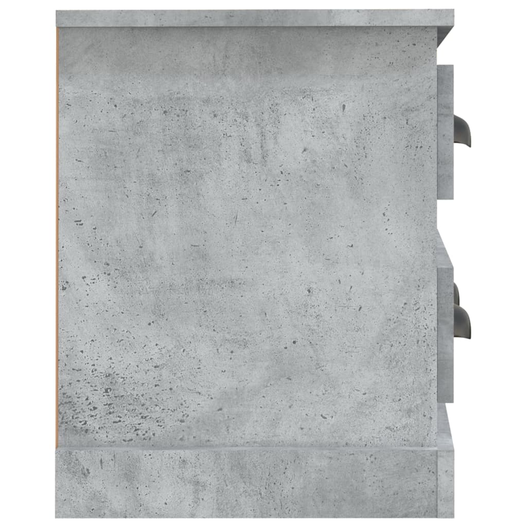 vidaXL Meuble TV gris béton 100x35,5x45 cm bois d'ingénierie