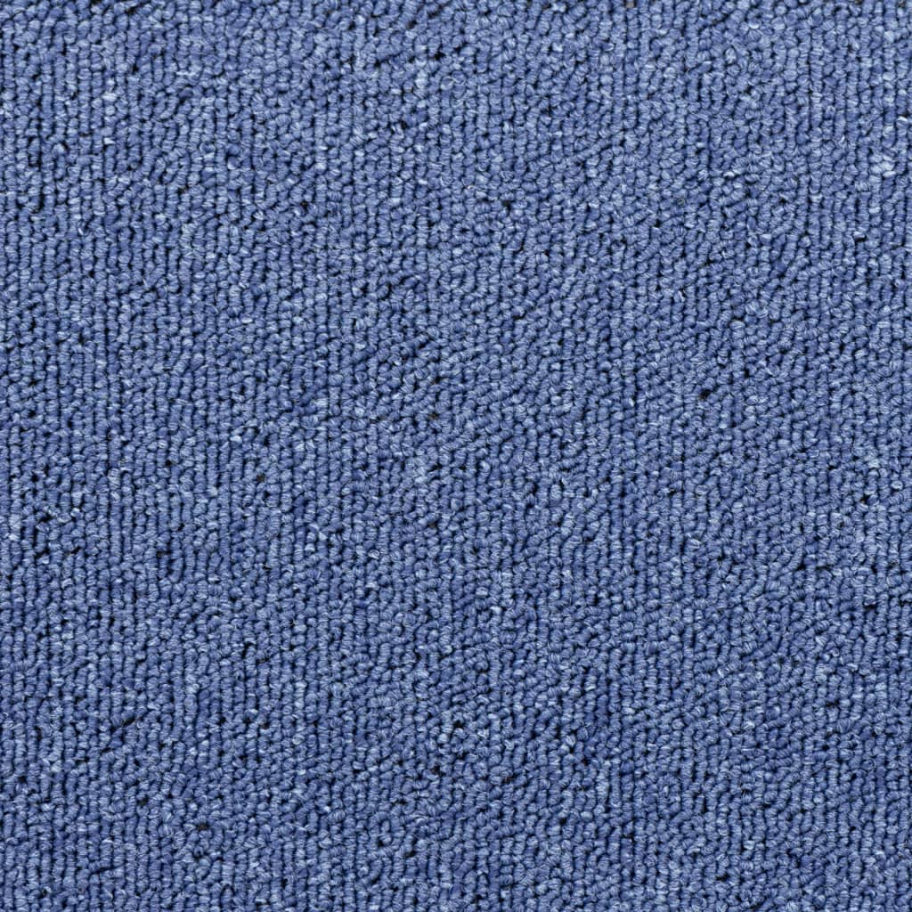 vidaXL Tapis d'escalier 15 pcs Bleu 65x24x4 cm