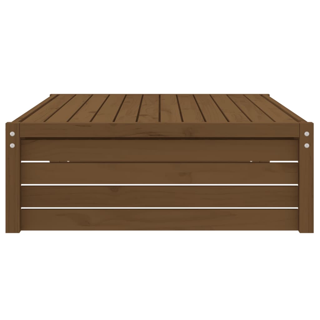 vidaXL Repose-pied de jardin 120x80 cm marron miel bois de pin massif