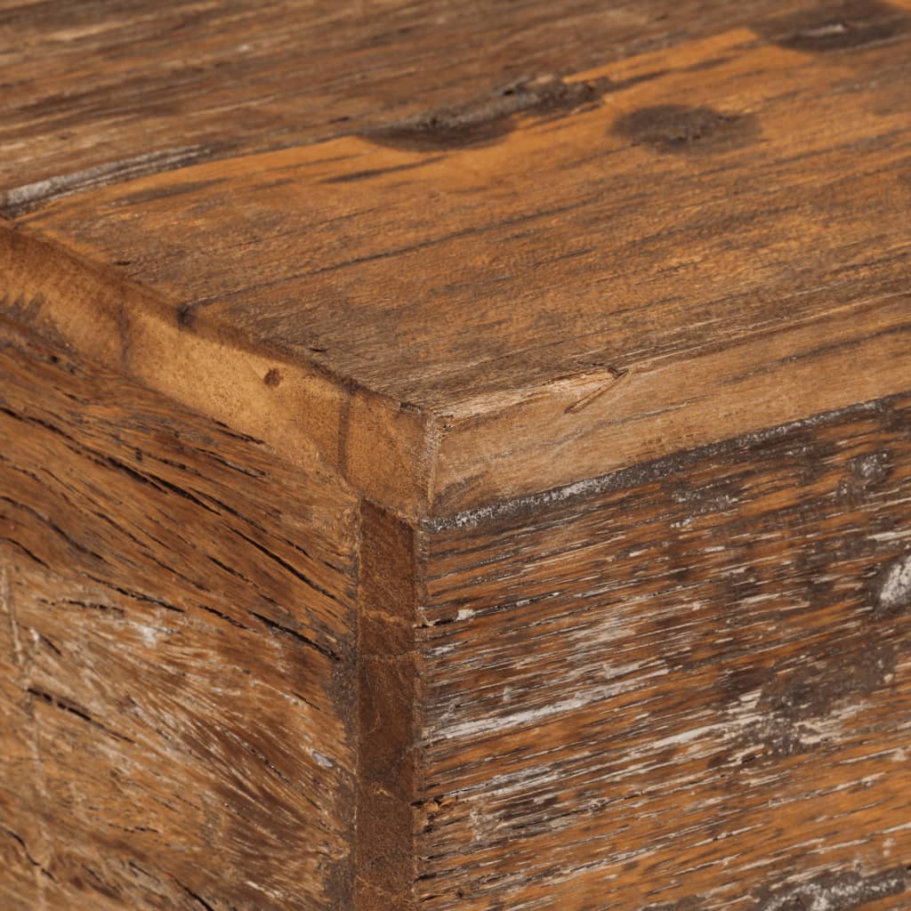 vidaXL Table console 110x30x80 cm bois massif de récupération