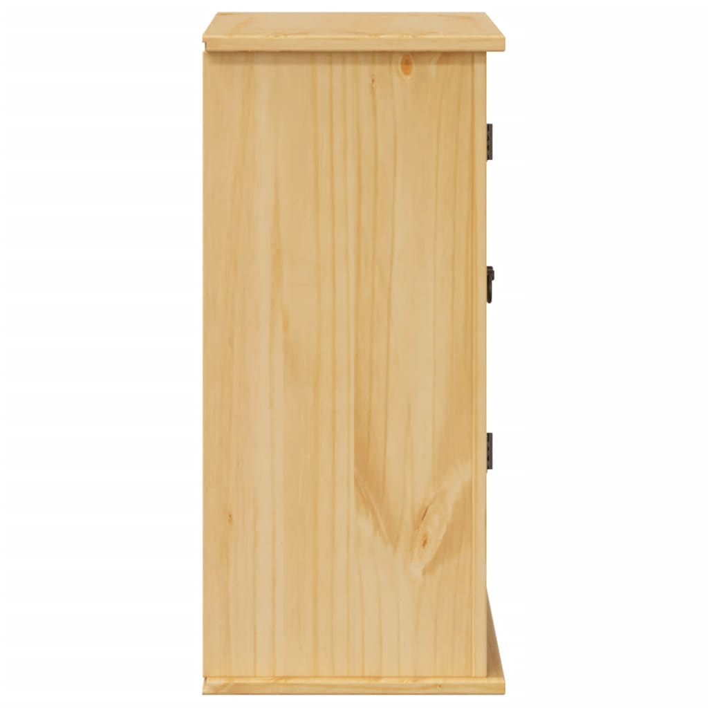 vidaXL Armoire murale de salle de bain Corona bois de pin massif