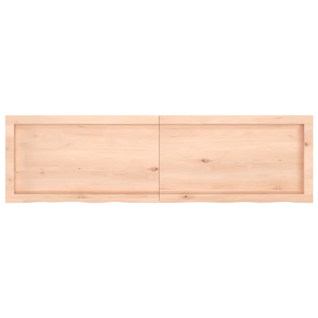 vidaXL Dessus de table 140x40x(2-4) cm bois de chêne massif non traité