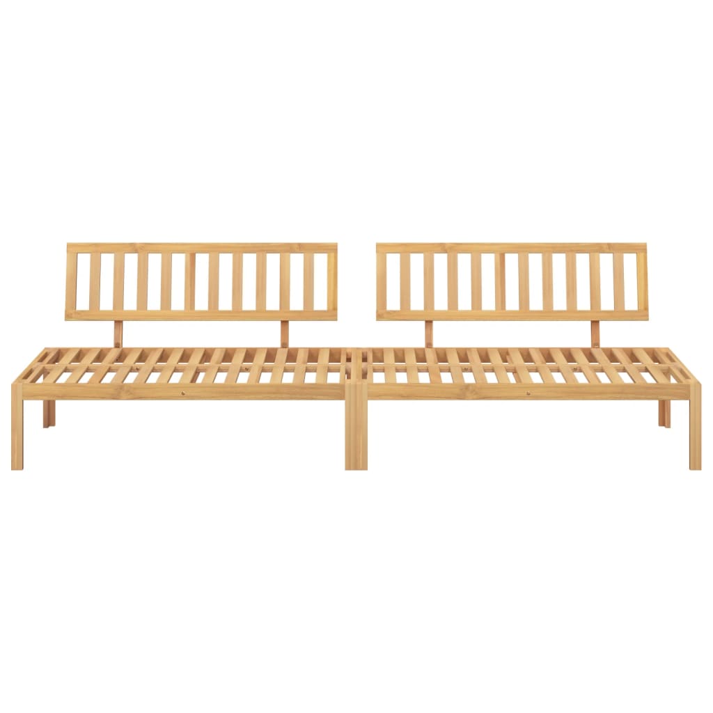 vidaXL Canapés centraux palette de jardin 2 pcs bois massif d'acacia