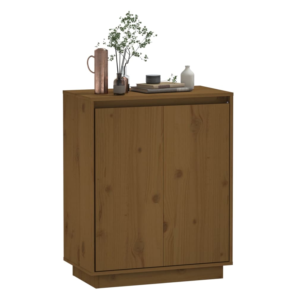 vidaXL Buffet Marron miel 60x34x75 cm Bois massif de pin