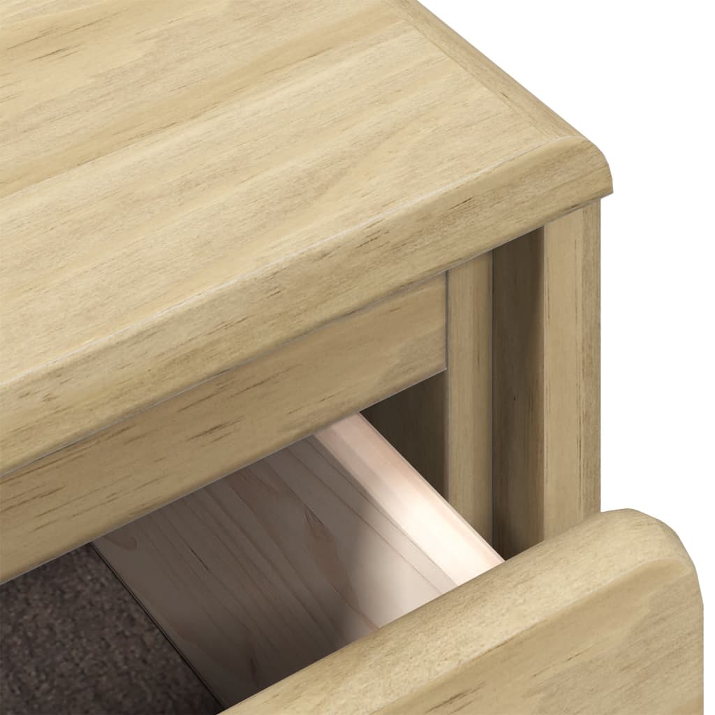 vidaXL Table de chevet SAUDA chêne 44x35x56 cm bois de pin massif