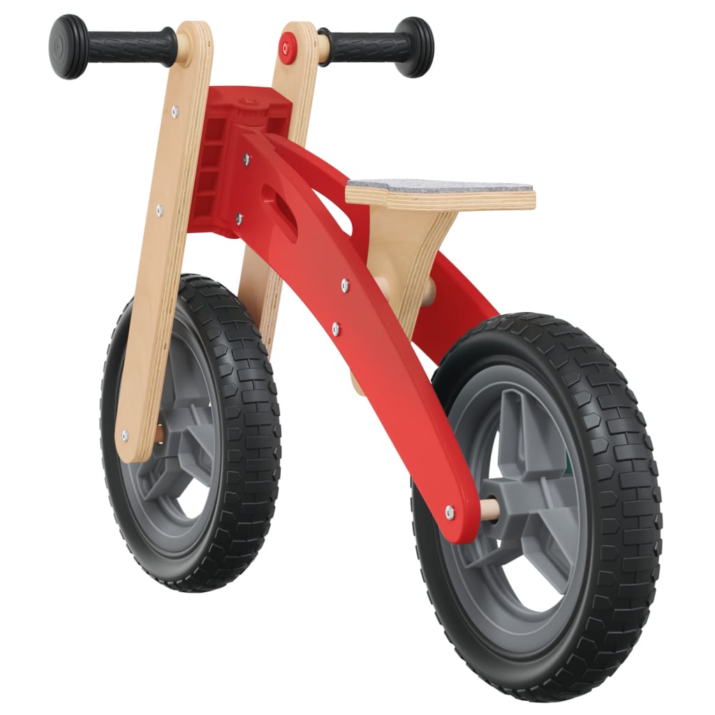 vidaXL Vélo d'équilibre pour enfants rouge