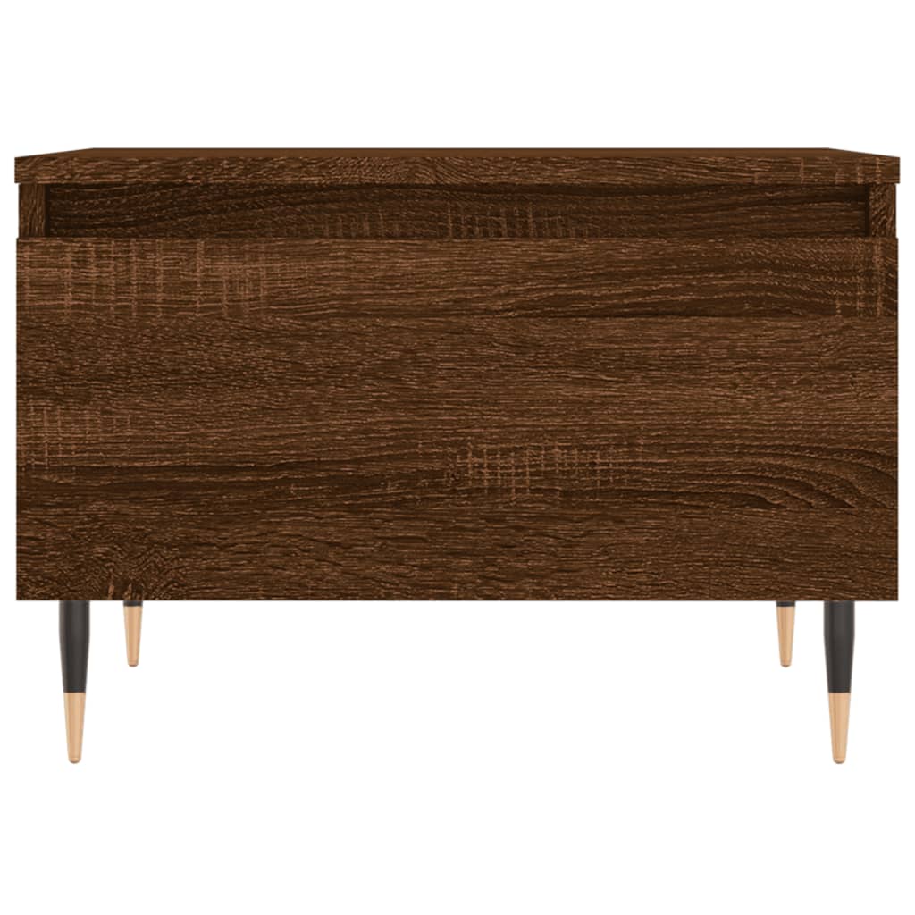 vidaXL Table basse chêne marron 50x46x35 cm bois d'ingénierie
