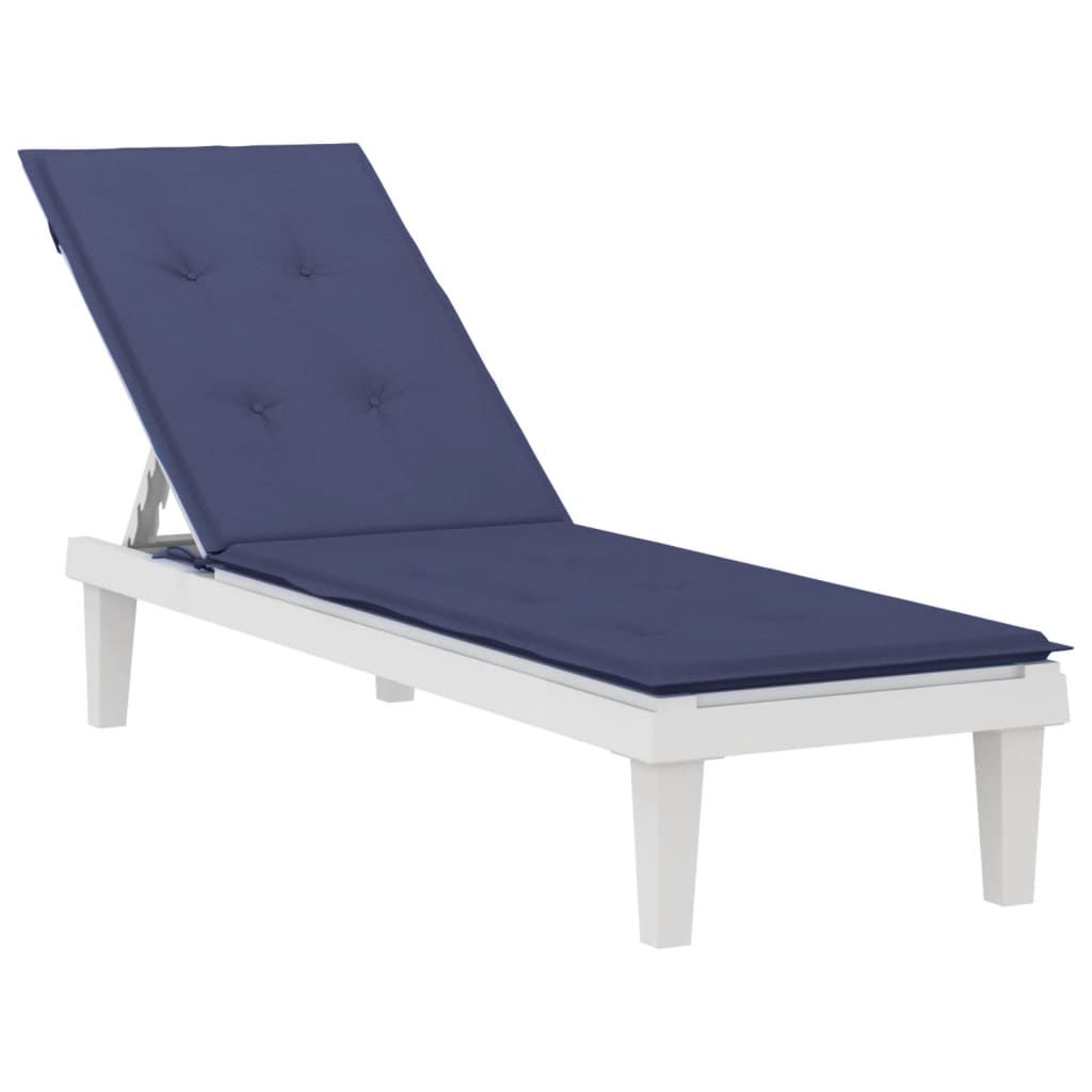 vidaXL Coussin de chaise de terrasse bleu marine tissu oxford