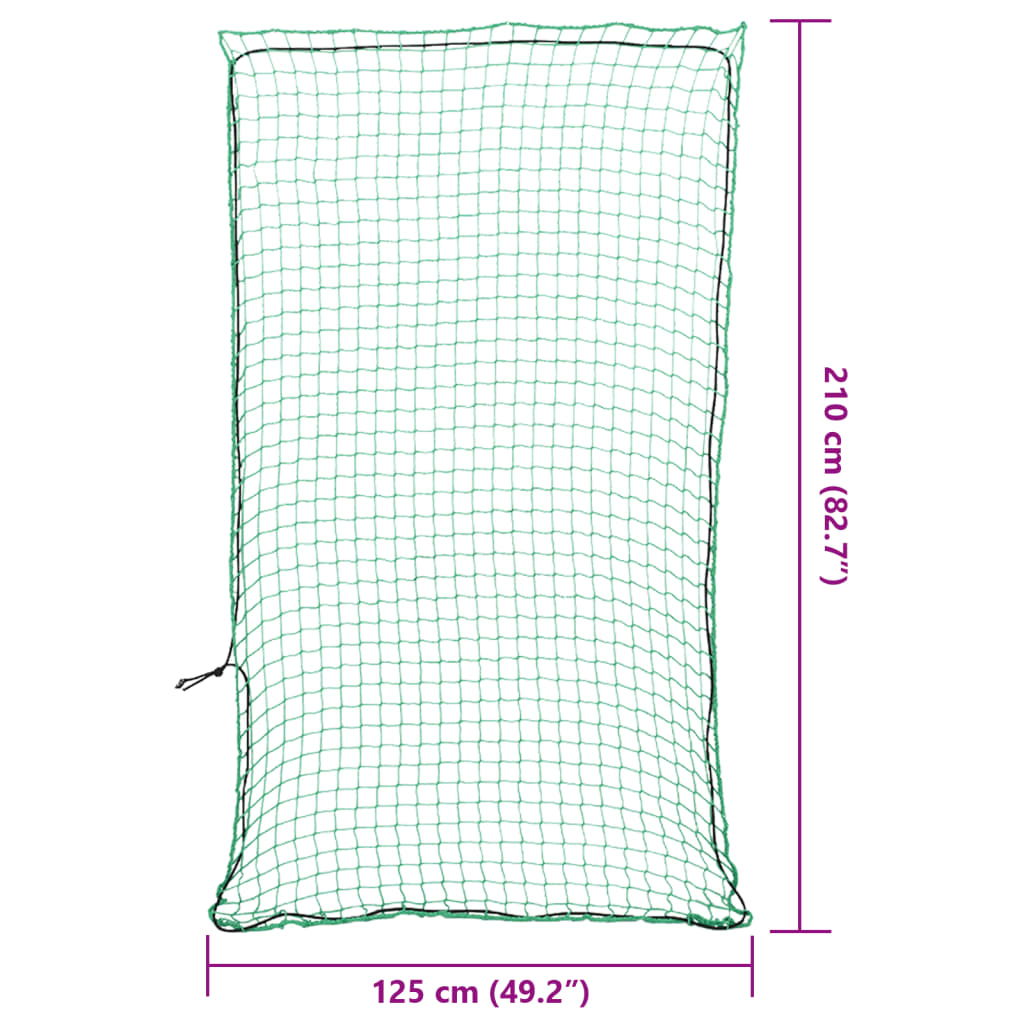 vidaXL Filet pour remorque avec corde élastique noir 2,1x1,25 m PP