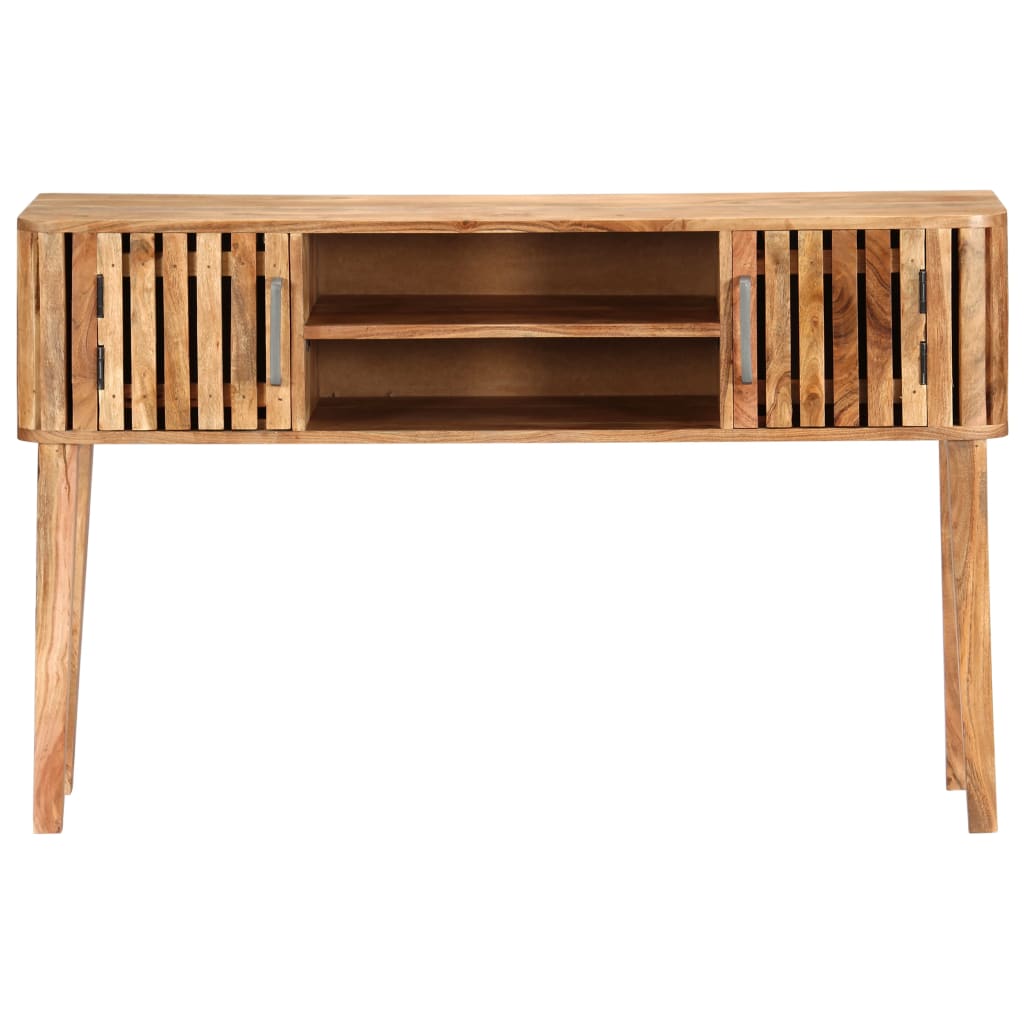 vidaXL Table console 120 x 35 x 76 cm Bois d'acacia massif