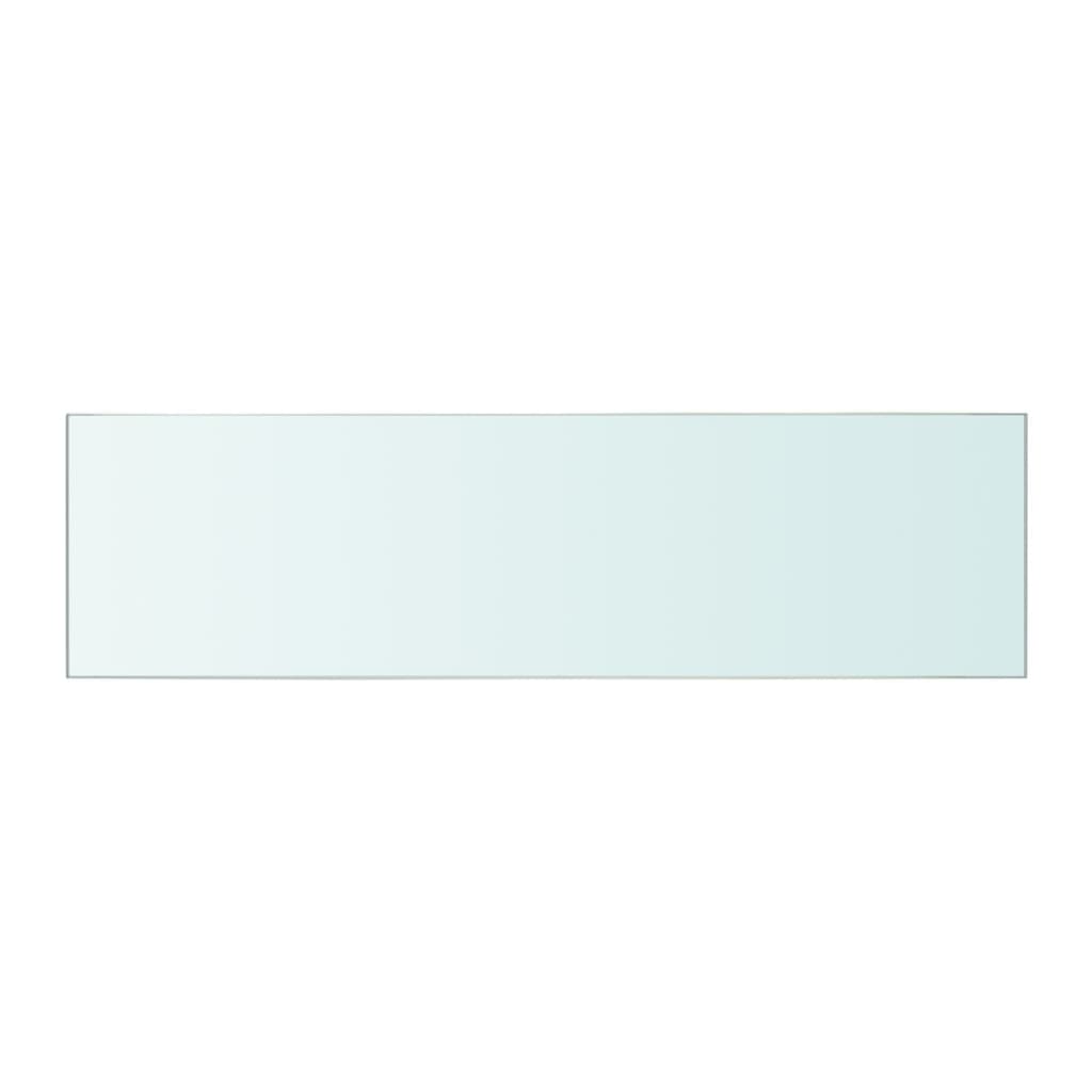 vidaXL Panneau pour étagère Verre transparent 50 x 12 cm