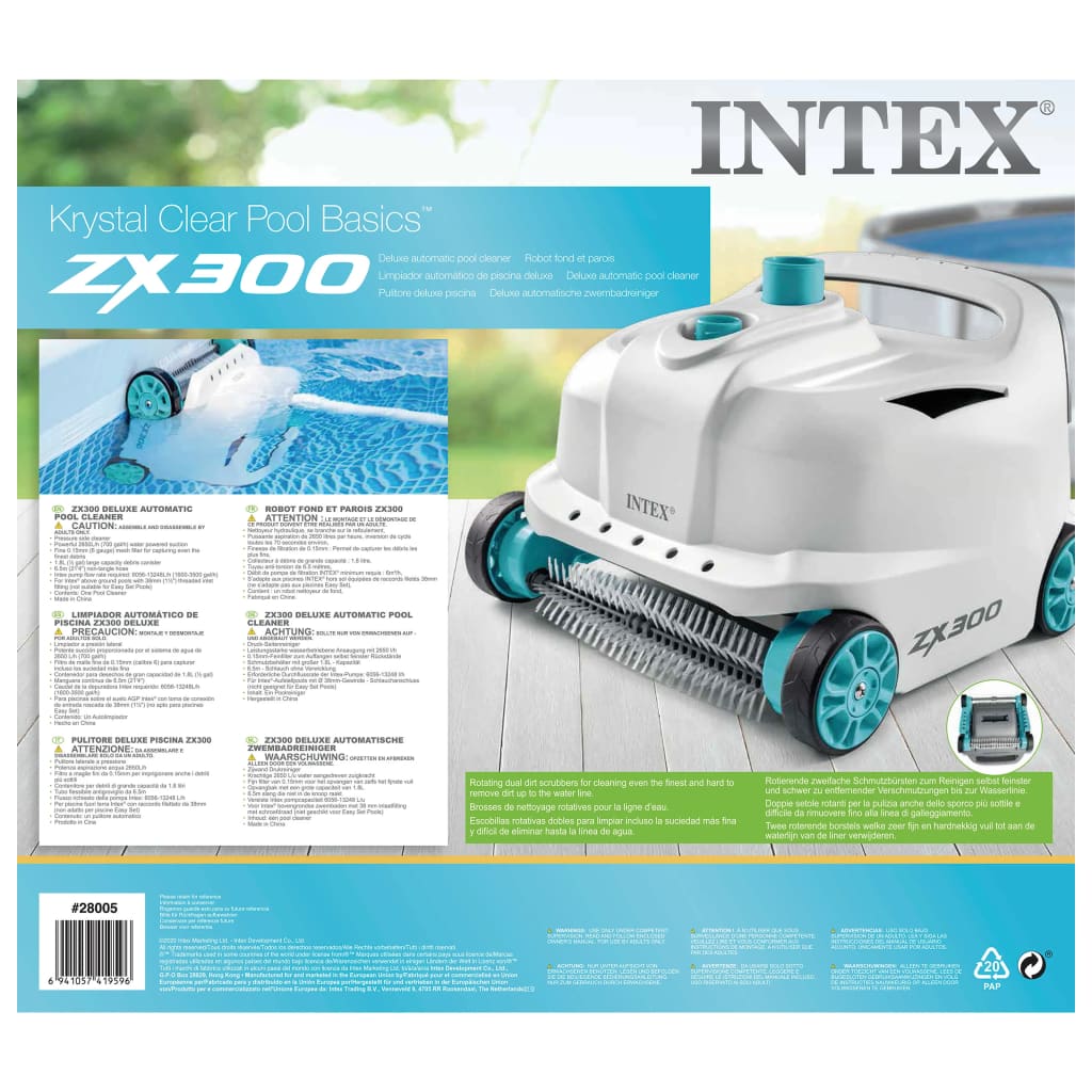 Intex Nettoyeur automatique de piscine ZX300 Deluxe