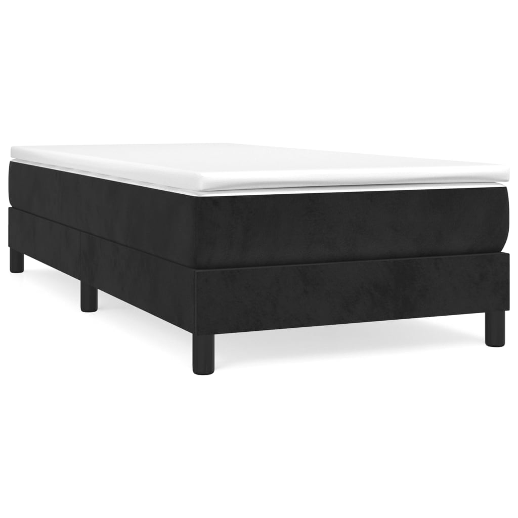 vidaXL Cadre de lit sans matelas noir 100x200 cm velours