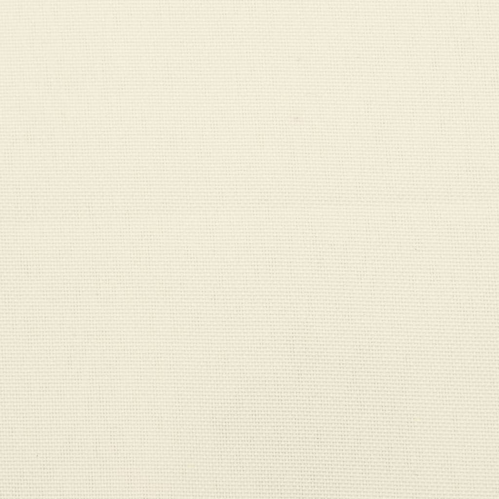 vidaXL Coussin de banc de jardin blanc crème 100x50x7 cm tissu oxford