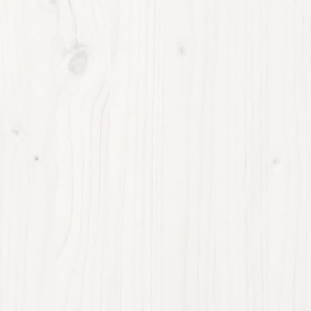 vidaXL Cadre de lit Blanc 120x190 cm Bois de pin massif