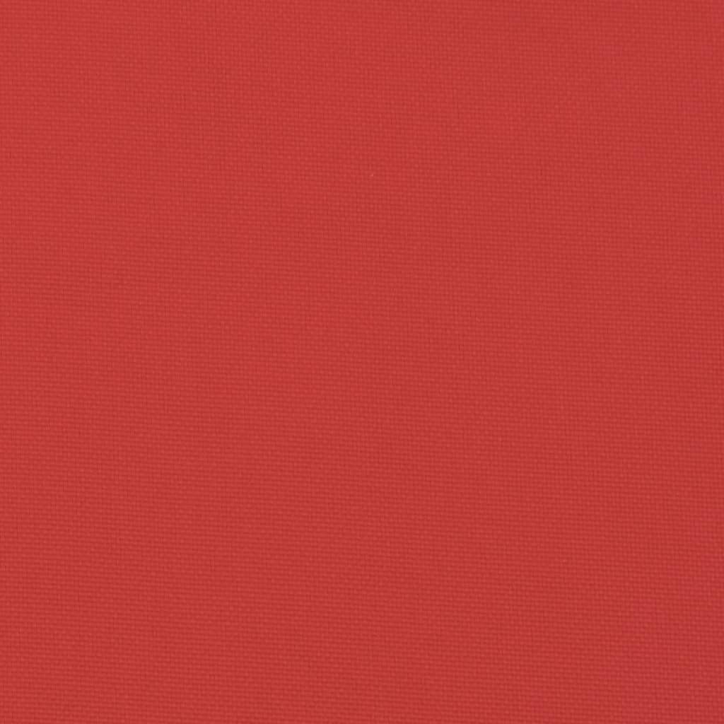 vidaXL Coussin de palette rouge 120x80x12 cm tissu
