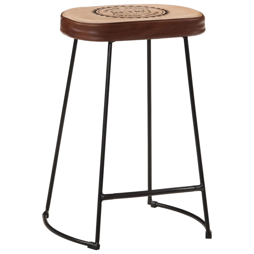 vidaXL Tabourets de bar lot de 2 marron foncé 41x29x62 cm