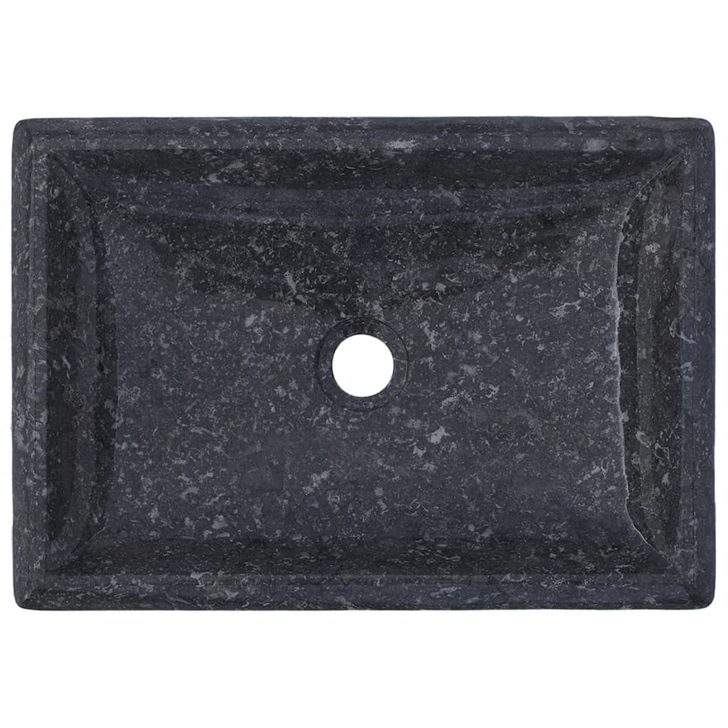 vidaXL Lavabo Gris 50x35x10 cm Marbre