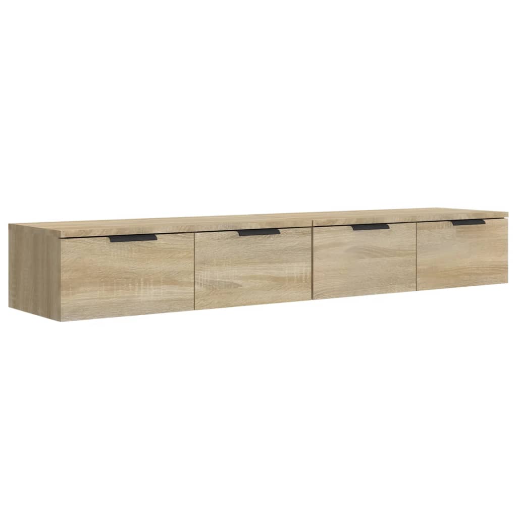 vidaXL Armoires murales 2 pcs Chêne sonoma 68x30x20 cm Bois ingénierie